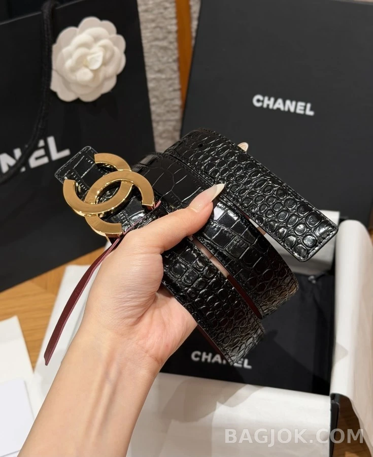샤넬 샤넬 더블 C 버클 양면 벨트 상세 이미지