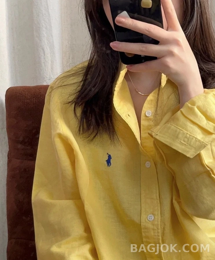 폴로 랄프 로렌 폴로 랄프 로렌 자수 로고 셔츠 상세 이미지