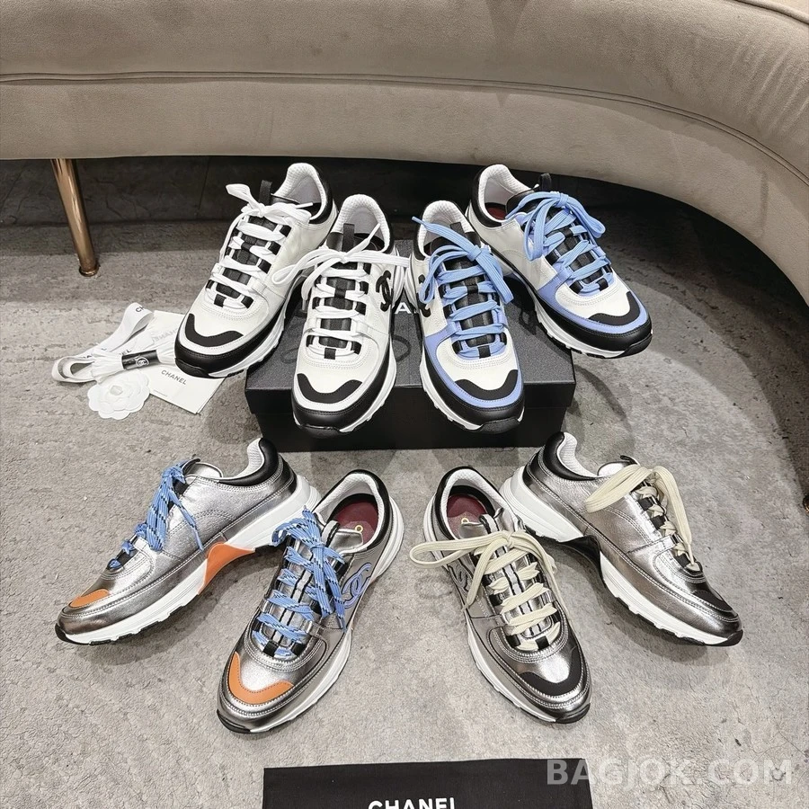 샤넬 샤넬 컬러블록 스니커즈 상세 이미지