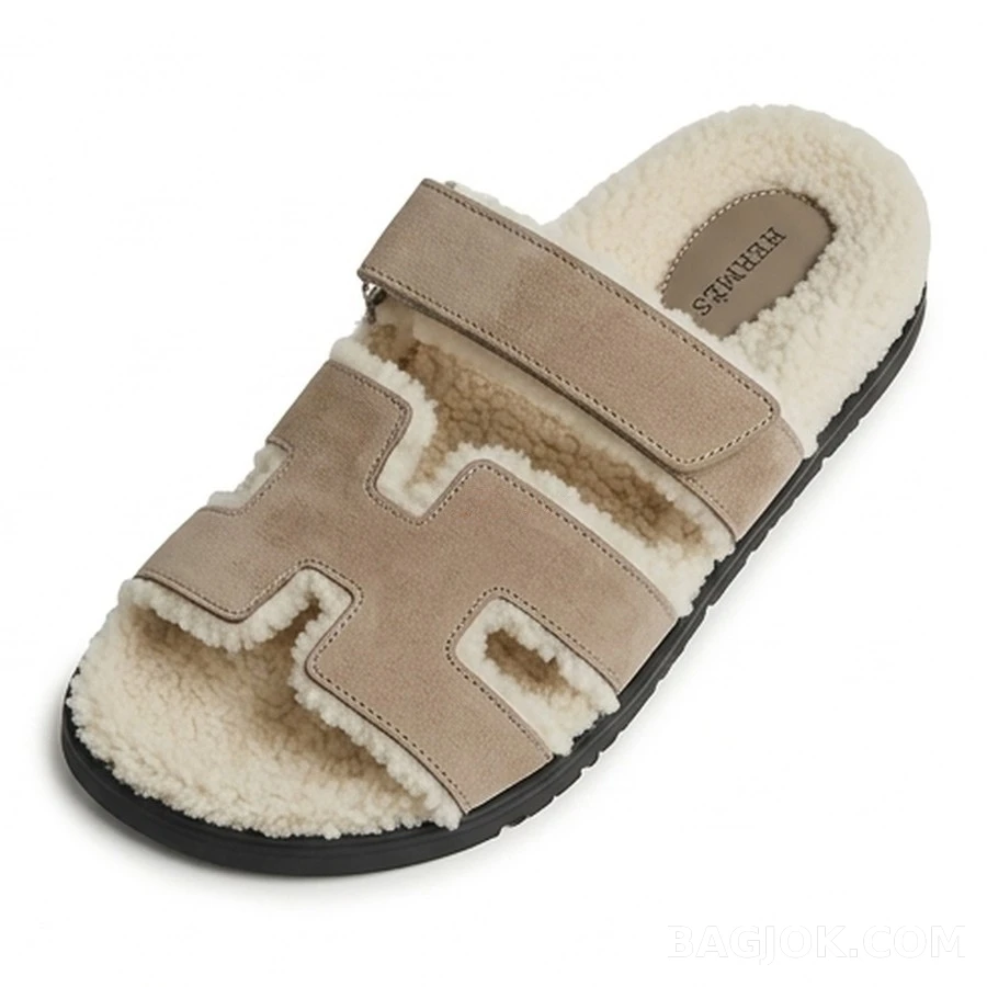 에르메스 에르메스 울 H 스트랩 슬리퍼 상세 이미지