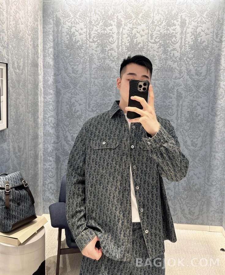 디올 디올 오블리크 데님 셔츠 상세 이미지