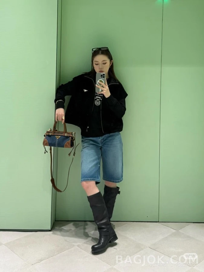 프라다 프라다 더블 버클 기사 부츠 상세 이미지