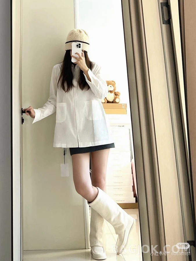 샤넬 샤넬 더블 C 스웨이드 롱 부츠 상세 이미지