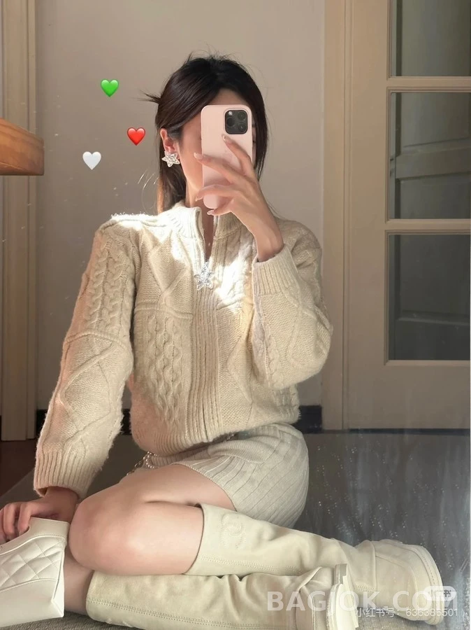 샤넬 샤넬 더블 C 스웨이드 롱 부츠 상세 이미지
