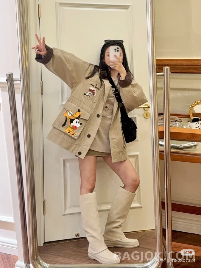 샤넬 샤넬 더블 C 스웨이드 롱 부츠 상세 이미지