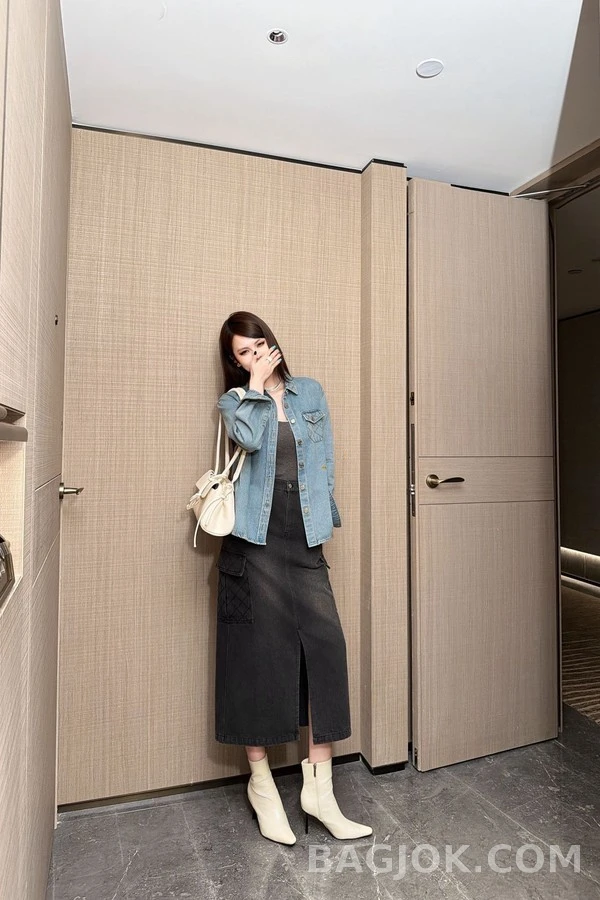 샤넬 샤넬 퀼팅 데님 셔츠 상세 이미지