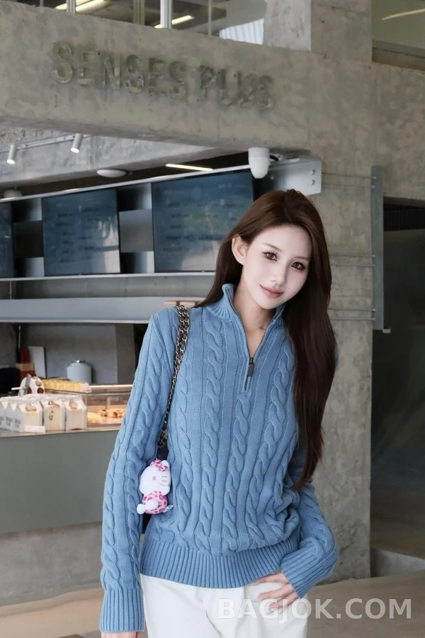 폴로 랄프 로렌 폴로 랄프 로렌 케이블 쿼터집 니트 상세 이미지