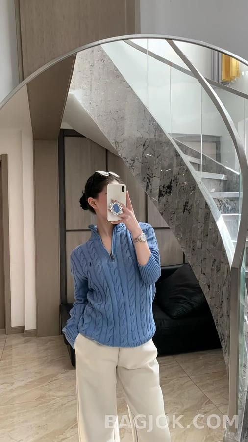 폴로 랄프 로렌 폴로 랄프 로렌 케이블 쿼터집 니트 상세 이미지