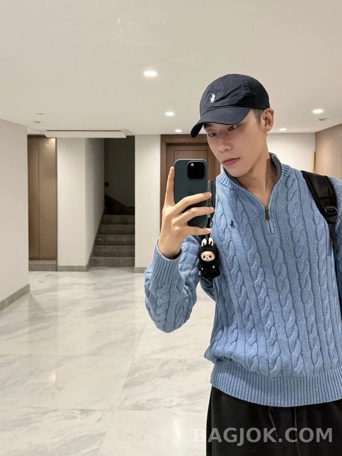 폴로 랄프 로렌 폴로 랄프 로렌 케이블 쿼터집 니트 상세 이미지