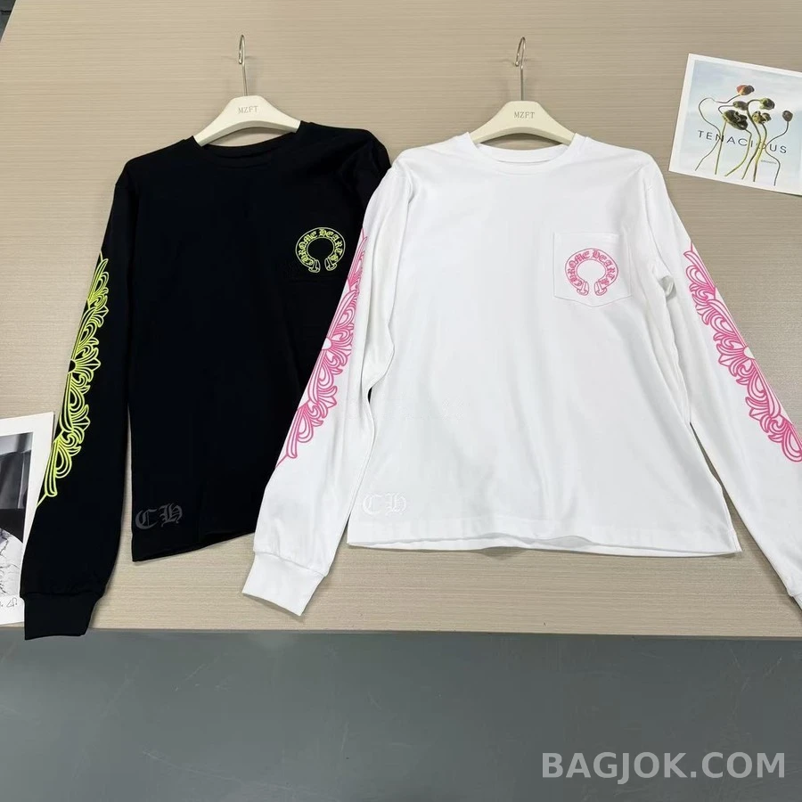 크롬하츠 크롬하츠 호스슈 스크롤 긴팔 티셔츠 상세 이미지
