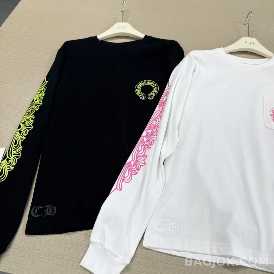 크롬하츠 크롬하츠 호스슈 스크롤 긴팔 티셔츠 상세 이미지