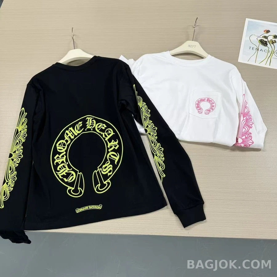 크롬하츠 크롬하츠 호스슈 스크롤 긴팔 티셔츠 상세 이미지
