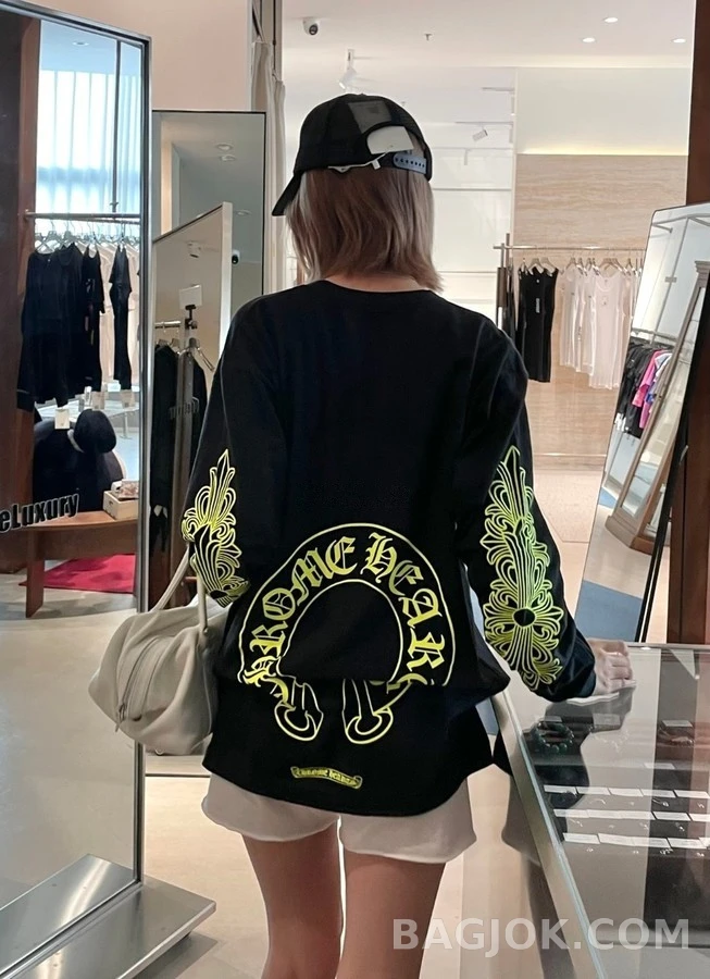 크롬하츠 크롬하츠 호스슈 스크롤 긴팔 티셔츠 상세 이미지