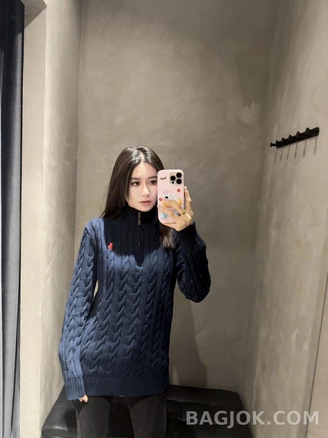 폴로 랄프 로렌 폴로 랄프 로렌 케이블 니트 쿼터집 스웨터 상세 이미지