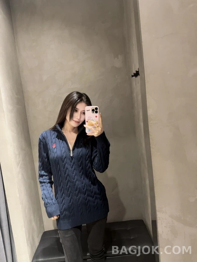 폴로 랄프 로렌 폴로 랄프 로렌 케이블 니트 쿼터집 스웨터 상세 이미지