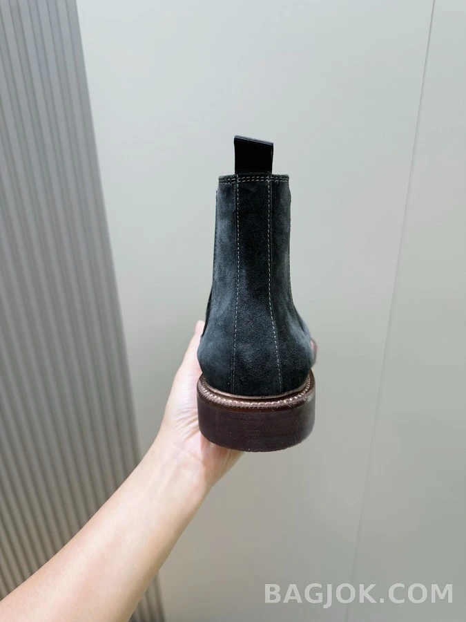 브루넬로 쿠치넬리 브루넬로 쿠치넬리 스웨이드 첼시 부츠 상세 이미지