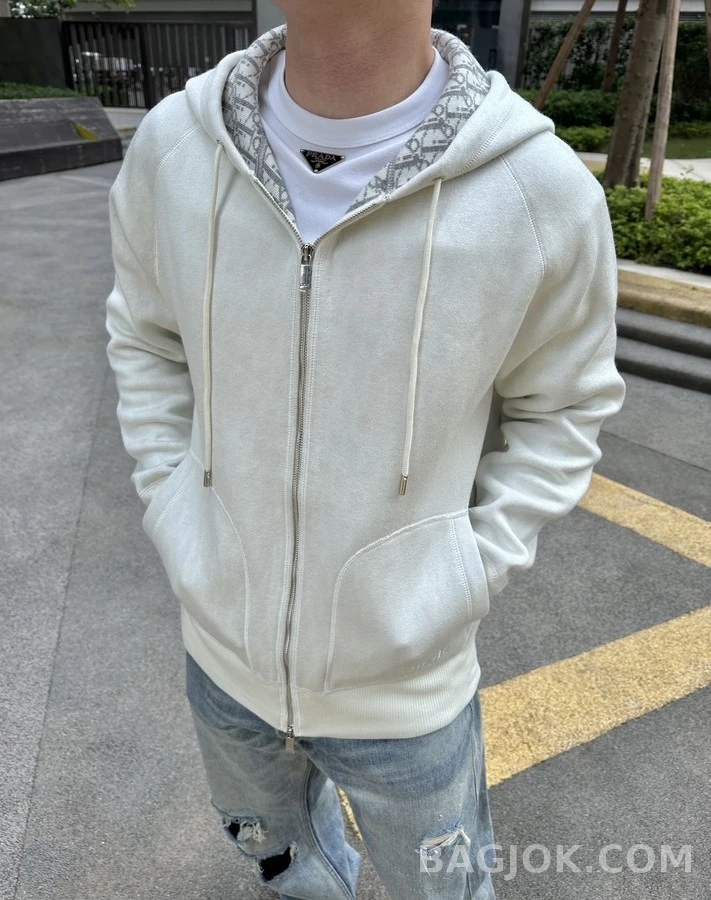 디올 디올 오블리크 자카드 후드 집업 상세 이미지