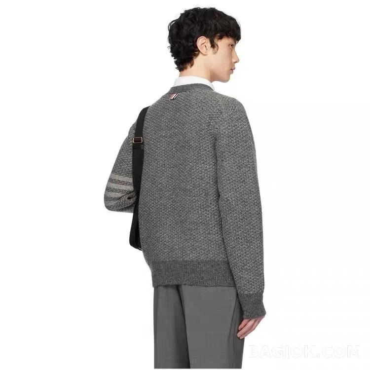 톰브라운 톰브라운 텍스처 니트 가디건 상세 이미지