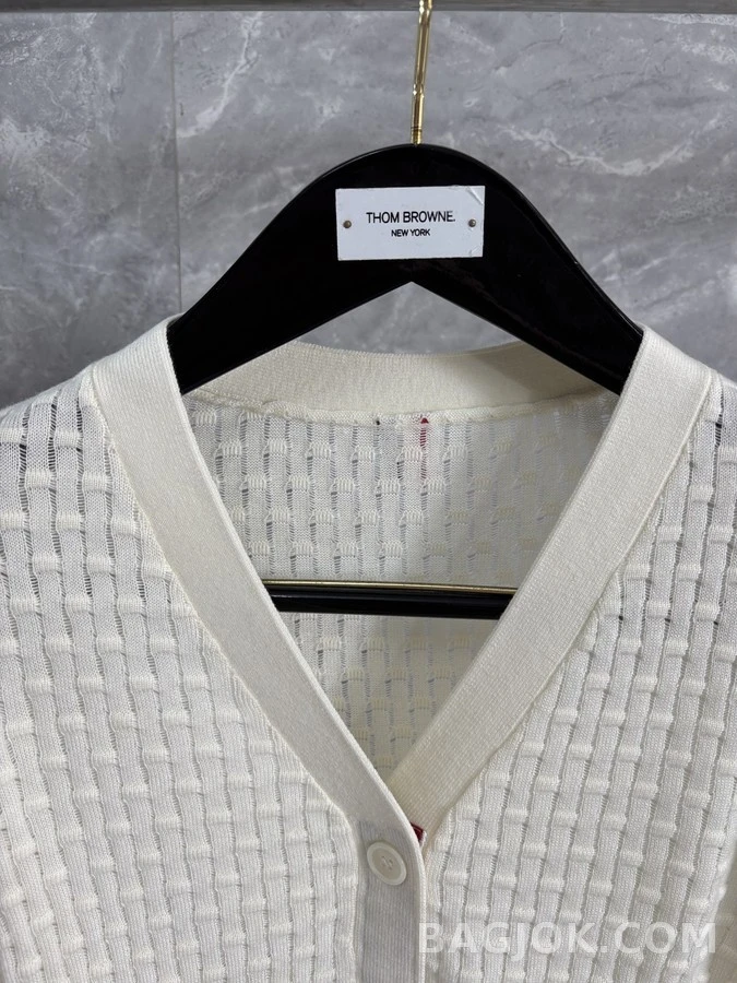 톰브라운 톰브라운 텍스처 니트 가디건 상세 이미지