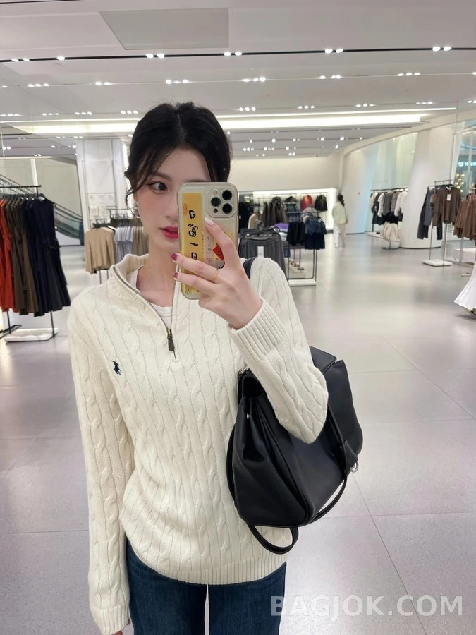 폴로 랄프 로렌 폴로 랄프 로렌 케이블 니트 쿼터집 니트 상세 이미지