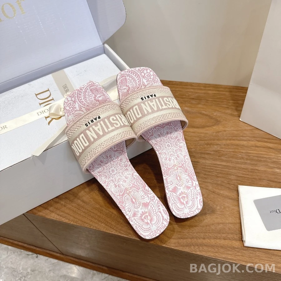 디올 디올 Dway 로고 자수 뮬 상세 이미지