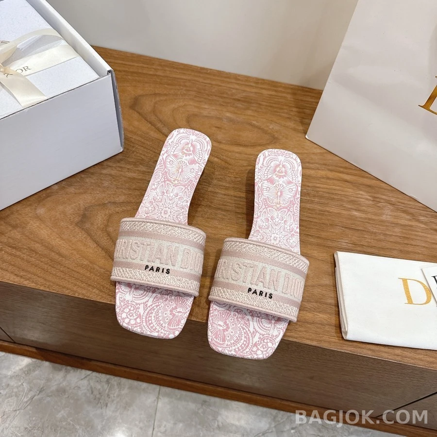 디올 디올 Dway 로고 자수 뮬 상세 이미지