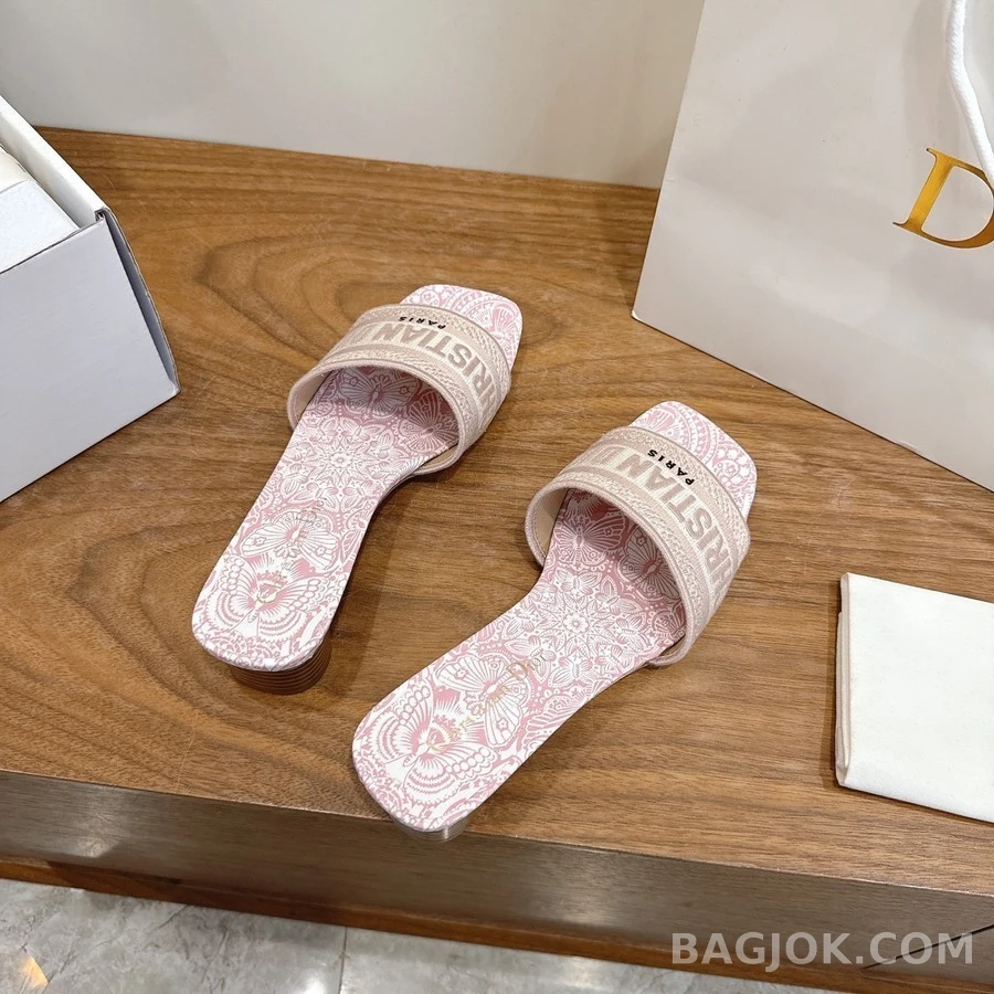 디올 디올 Dway 로고 자수 뮬 상세 이미지