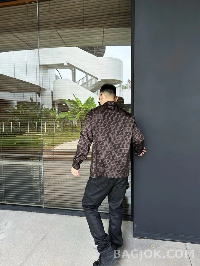 펜디 펜디 로고 패턴 셔츠 상세 이미지
