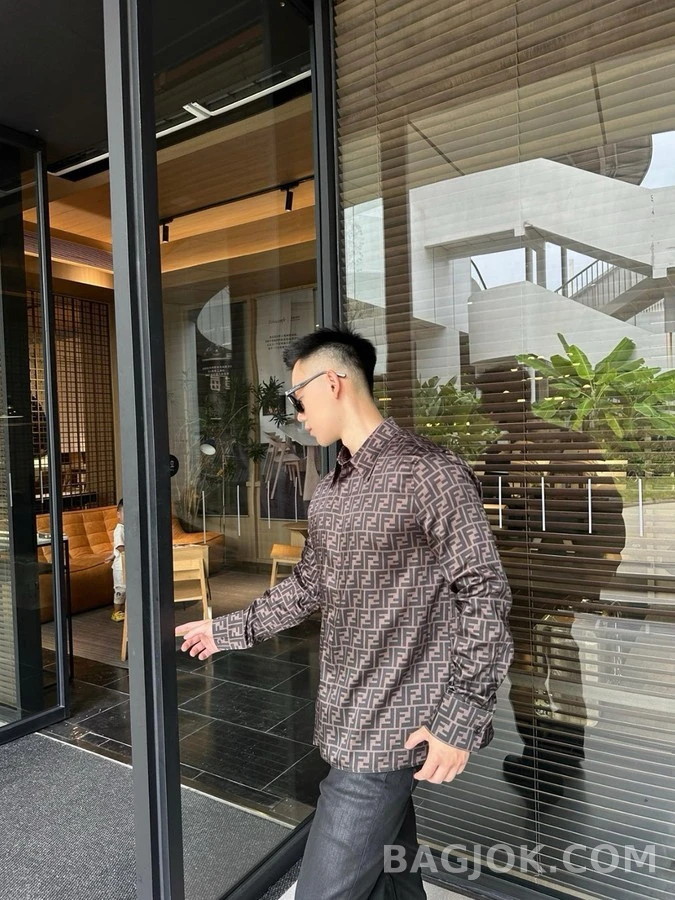 펜디 펜디 로고 패턴 셔츠 상세 이미지