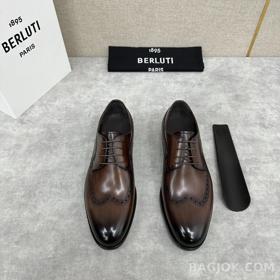 벨루티 벨루티 윙팁 브로그 더비 슈즈 상세 이미지