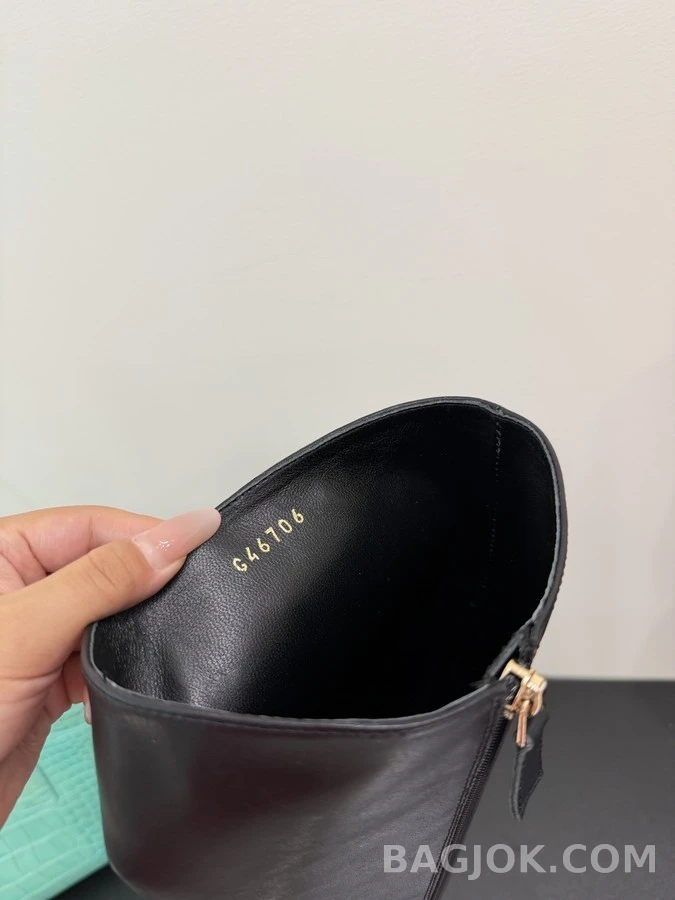 샤넬 샤넬 스퀘어토 블록힐 롱부츠 상세 이미지