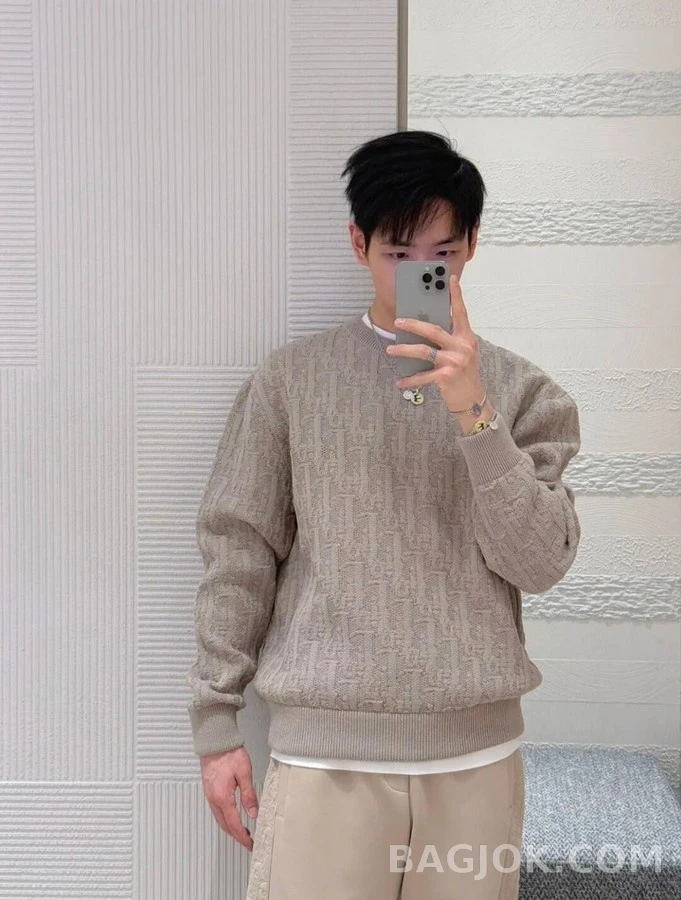 디올 디올 오블리크 자카드 스웨터 상세 이미지