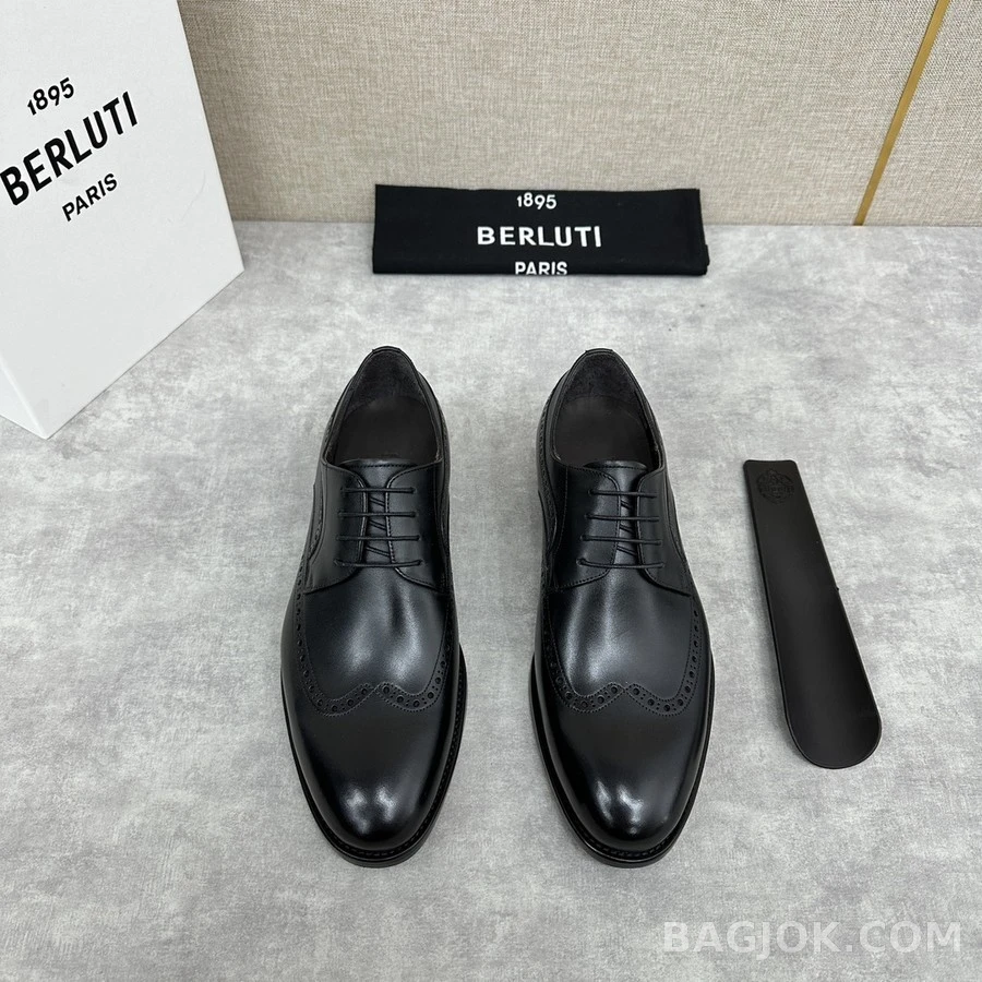 벨루티 벨루티 윙팁 브로그 더비 슈즈 상세 이미지