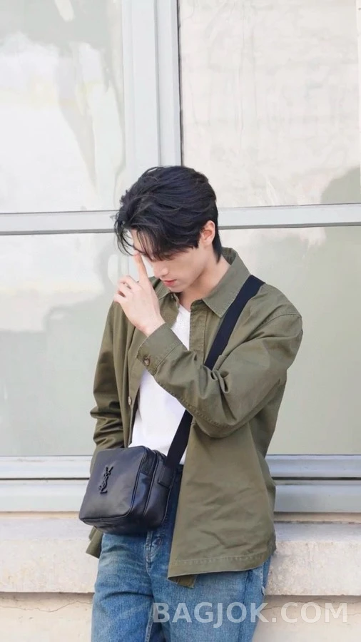 생로랑 세인트로랑 로고 자수 셔츠 상세 이미지