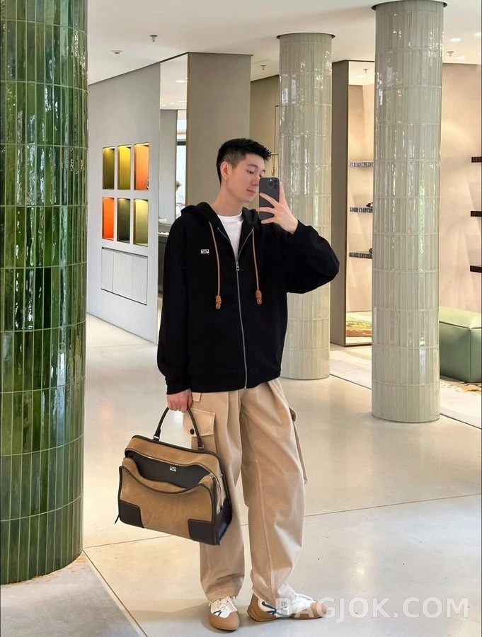로에베 로에베 아나그램 자수 후드 집업 상세 이미지
