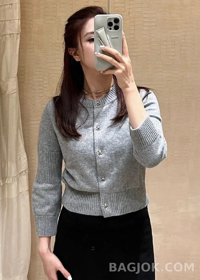 샤넬 샤넬 버튼 니트 가디건 상세 이미지