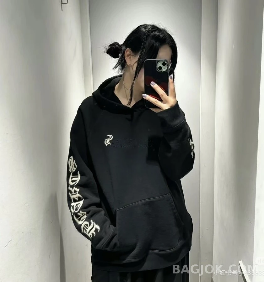 크롬하츠 크롬하츠 레터링 자수 맨투맨 상세 이미지