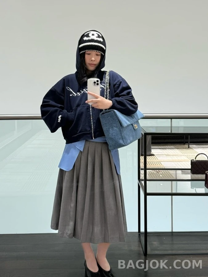 샤넬 샤넬 로고 캐시미어 비니 상세 이미지