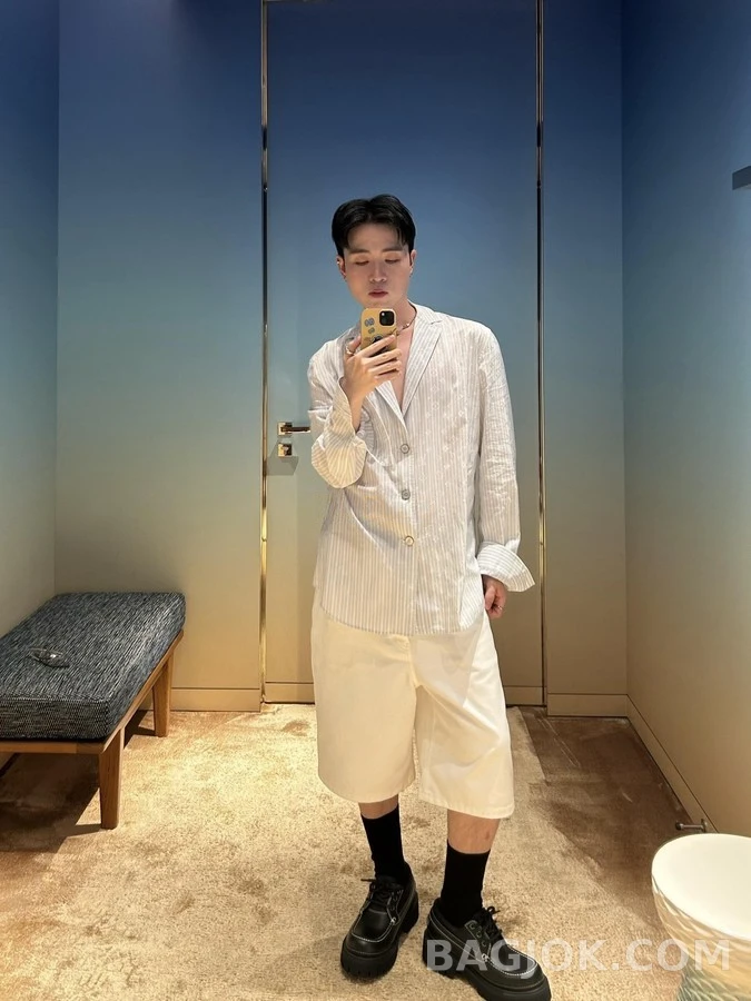 루이비통 루이비통 모노그램 스트라이프 긴팔 티셔츠 상세 이미지
