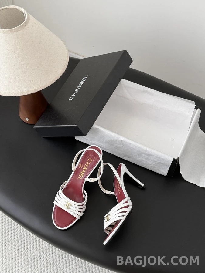 샤넬 샤넬 로고 스트랩 힐 샌들 상세 이미지
