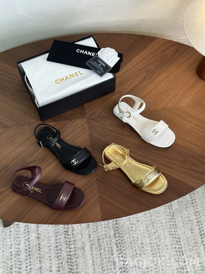 샤넬 샤넬 로고 샌들 상세 이미지