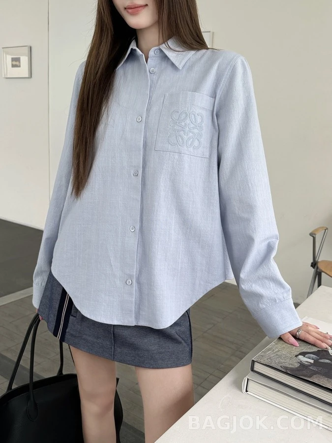 로에베 로에베 아나그램 자수 셔츠 상세 이미지