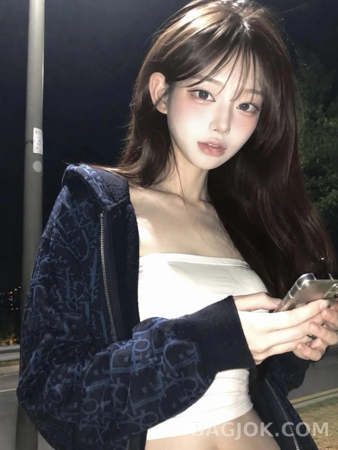 디올 디올 오블리크 패턴 후드 집업 상세 이미지