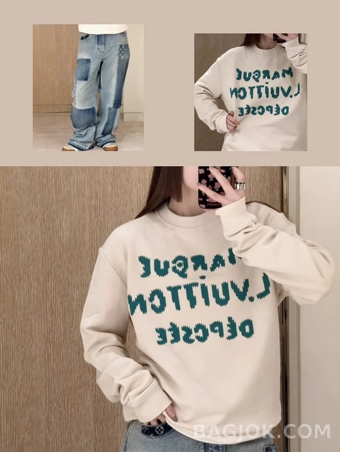 루이비통 루이비통 레터링 맨투맨 상세 이미지