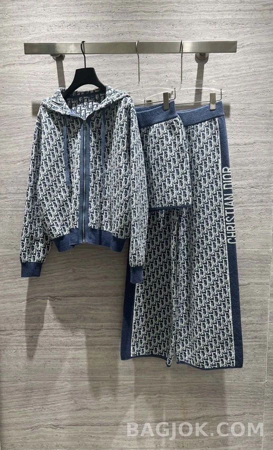 디올 디올 오블리크 자카드 후드 집업 상세 이미지