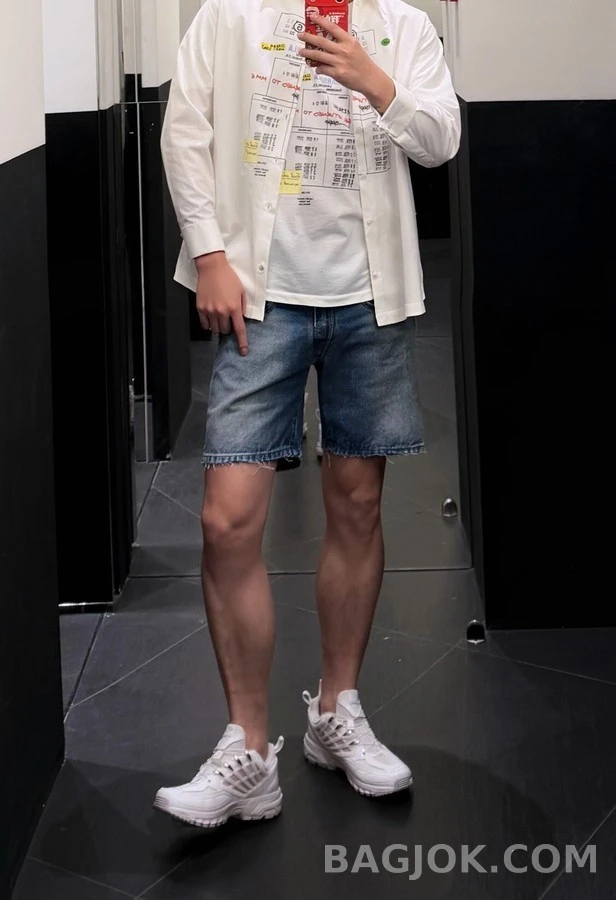메종 마르지엘라 메종마르지엘라 그래픽 프린트 긴팔 셔츠 상세 이미지