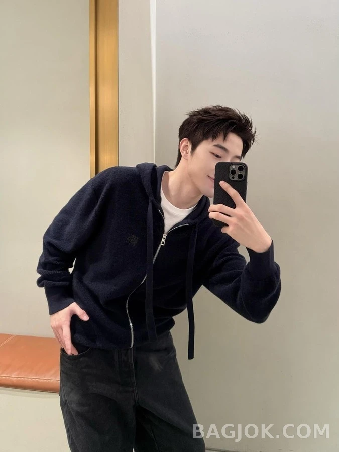 로에베 로에베 아나그램 자수 후드 집업 상세 이미지