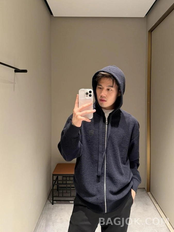 로에베 로에베 아나그램 자수 후드 집업 상세 이미지