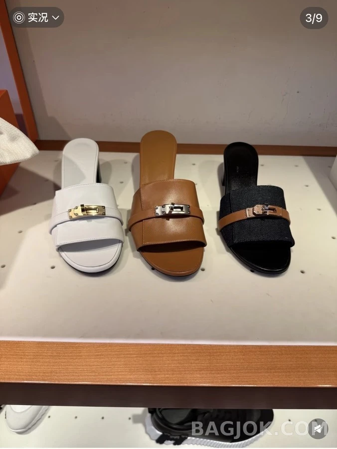 에르메스 에르메스 스웨이드 켈리 버클 샌들 상세 이미지