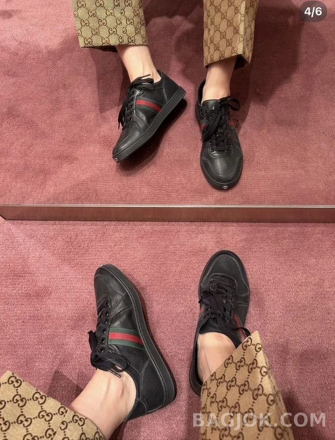 구찌 구찌 웹 스트라이프 로우탑 스니커즈 상세 이미지
